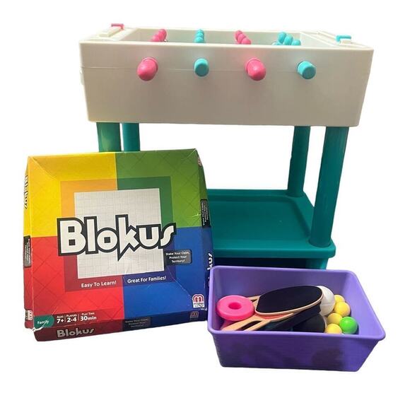 American Girl Blokus Game and My Life As 5-in-1 Game Play Set for 18" Doll - Picture 1 of 10